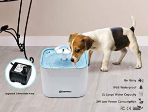 Pet Fountain Cat Water Dispenser - Healthy and Hygienic Drinking Fountain 2L Super Quiet Flower Automatic Electric Water Bowl