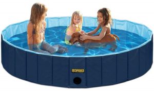 KOPEKS Round Heavy Duty PVC Outdoor Dog Swimming Pool