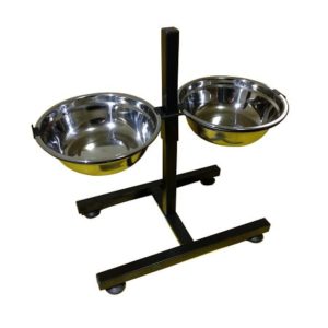 BobbyPet Adjustable Raised Diner Bowls-min