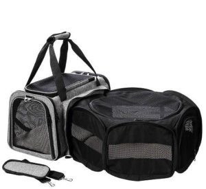 Coopeter Luxury Soft-Sided Pet Carrier Expandable