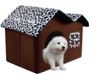 SKL Cat Dog Bed House Portable Indoor Pet