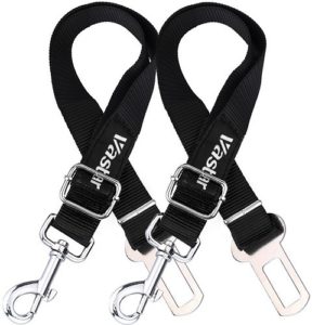 Vastar 2 Packs Adjustable Pet Seat Belt