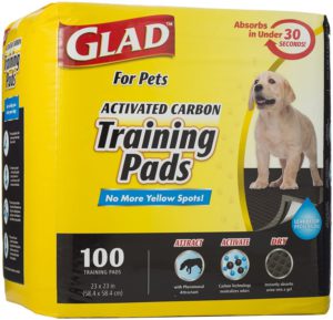 Glad for Pets Black Charcoal Puppy Pads